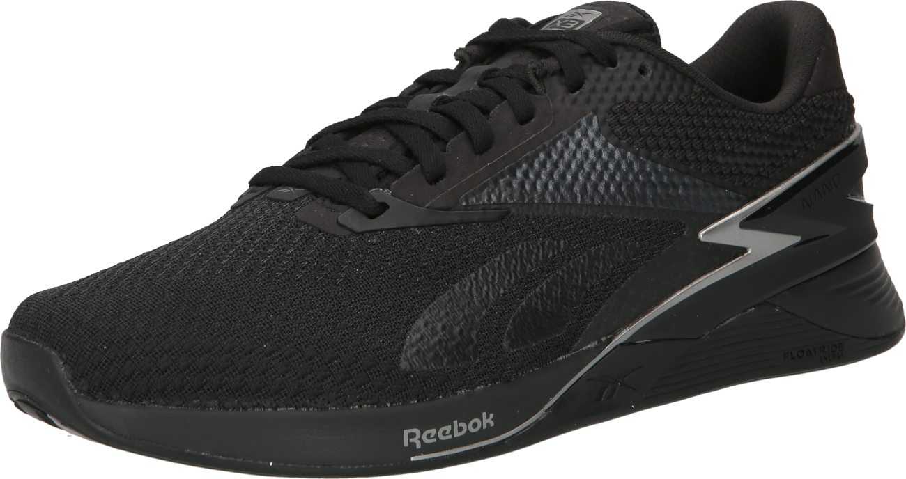 Reebok Sport Sportovní boty 'NANO X3' černá / stříbrná