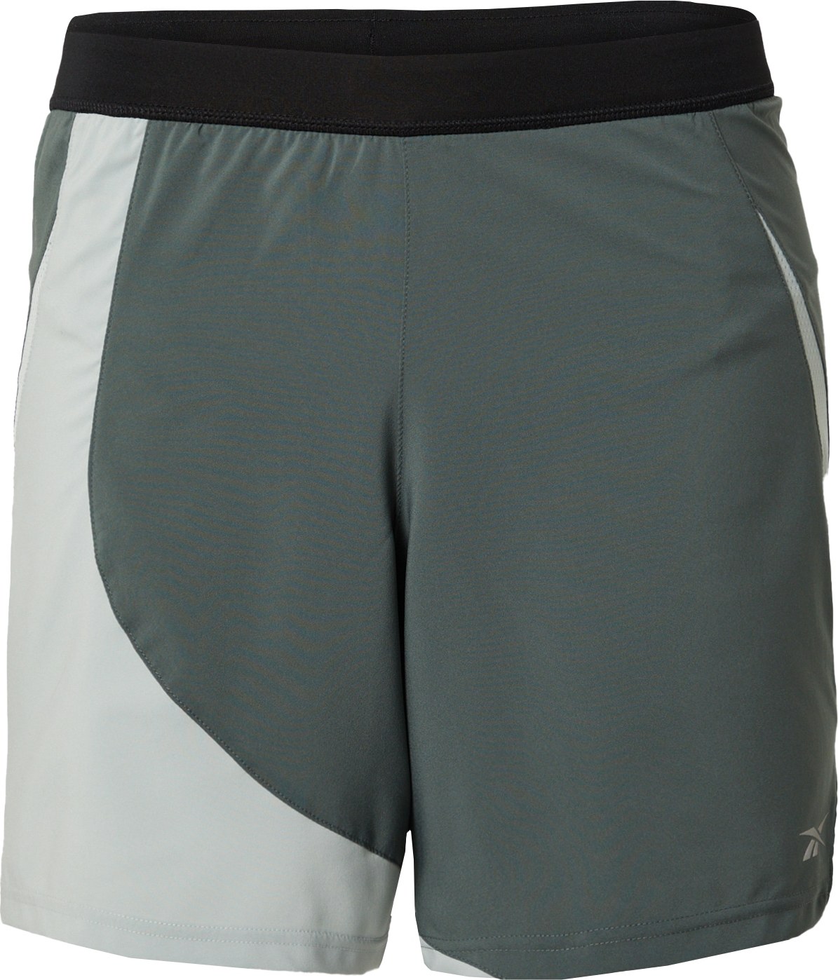 Reebok Sport Sportovní kalhoty šedá / tmavě zelená
