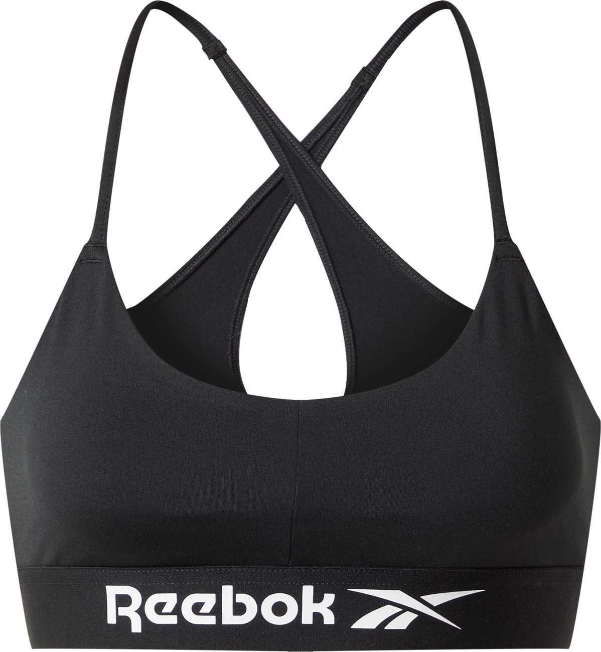 Reebok Sport Sportovní podprsenka černá / bílá