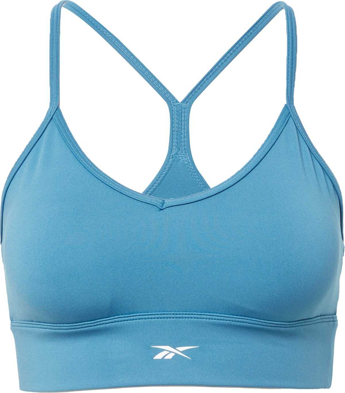 Reebok Sport Sportovní podprsenka modrá / bílá