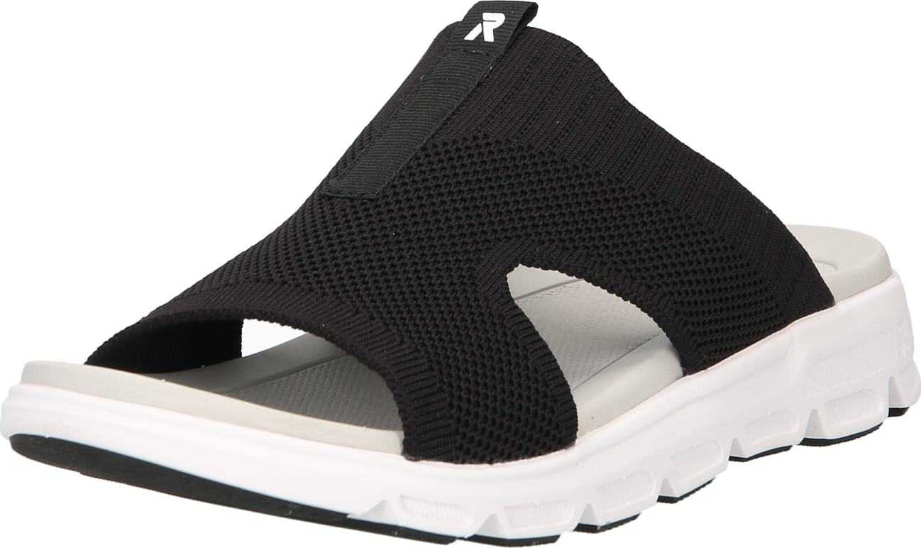 Rieker EVOLUTION Pantofle černá / bílá