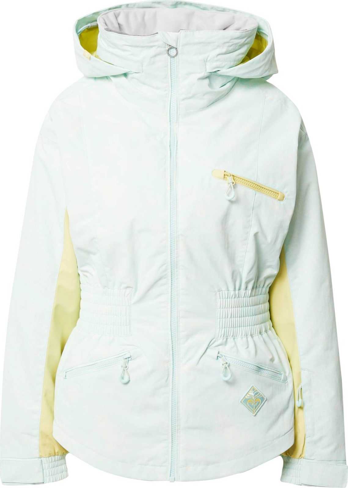 ROXY Outdoorová bunda 'SNOWSTARS' aqua modrá / světle žlutá