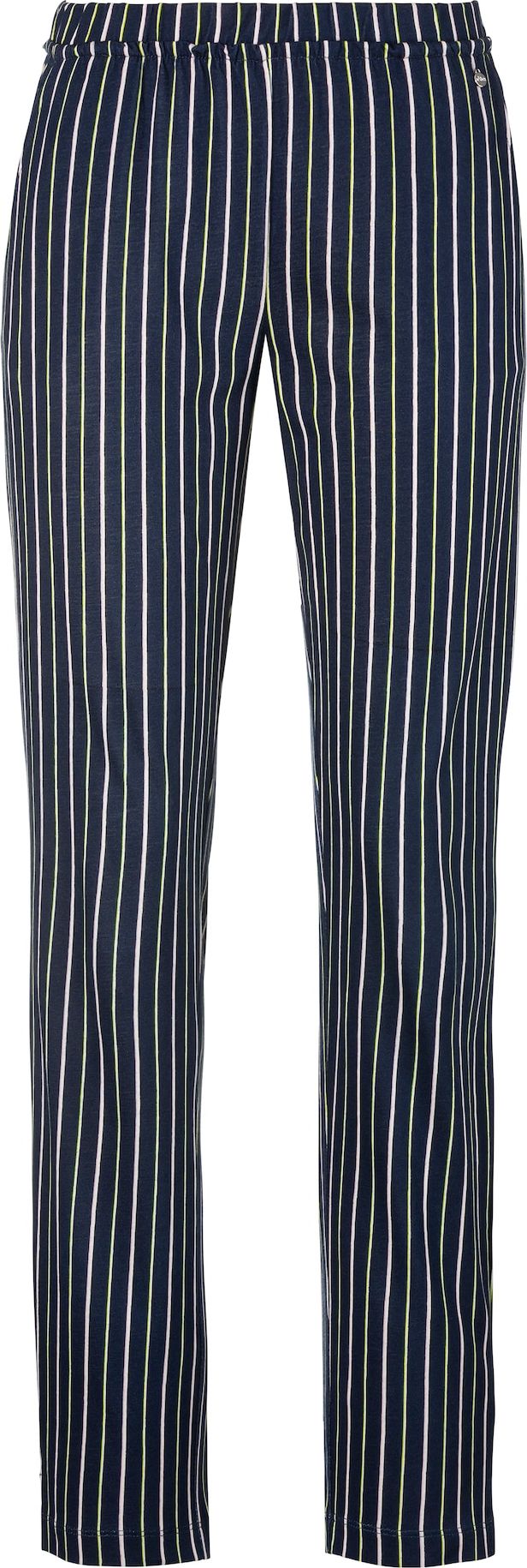 s.Oliver Pyžamové kalhoty námořnická modř / světle zelená / bílá