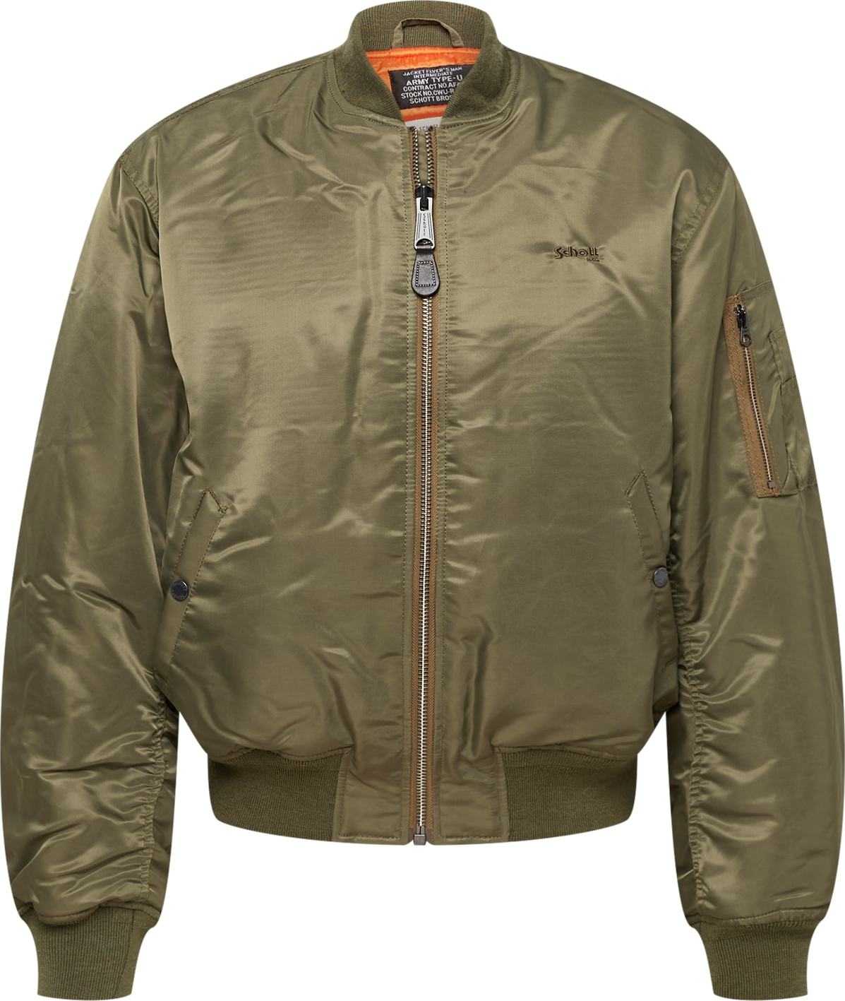 Schott NYC Přechodná bunda 'AIRFORCE90' khaki