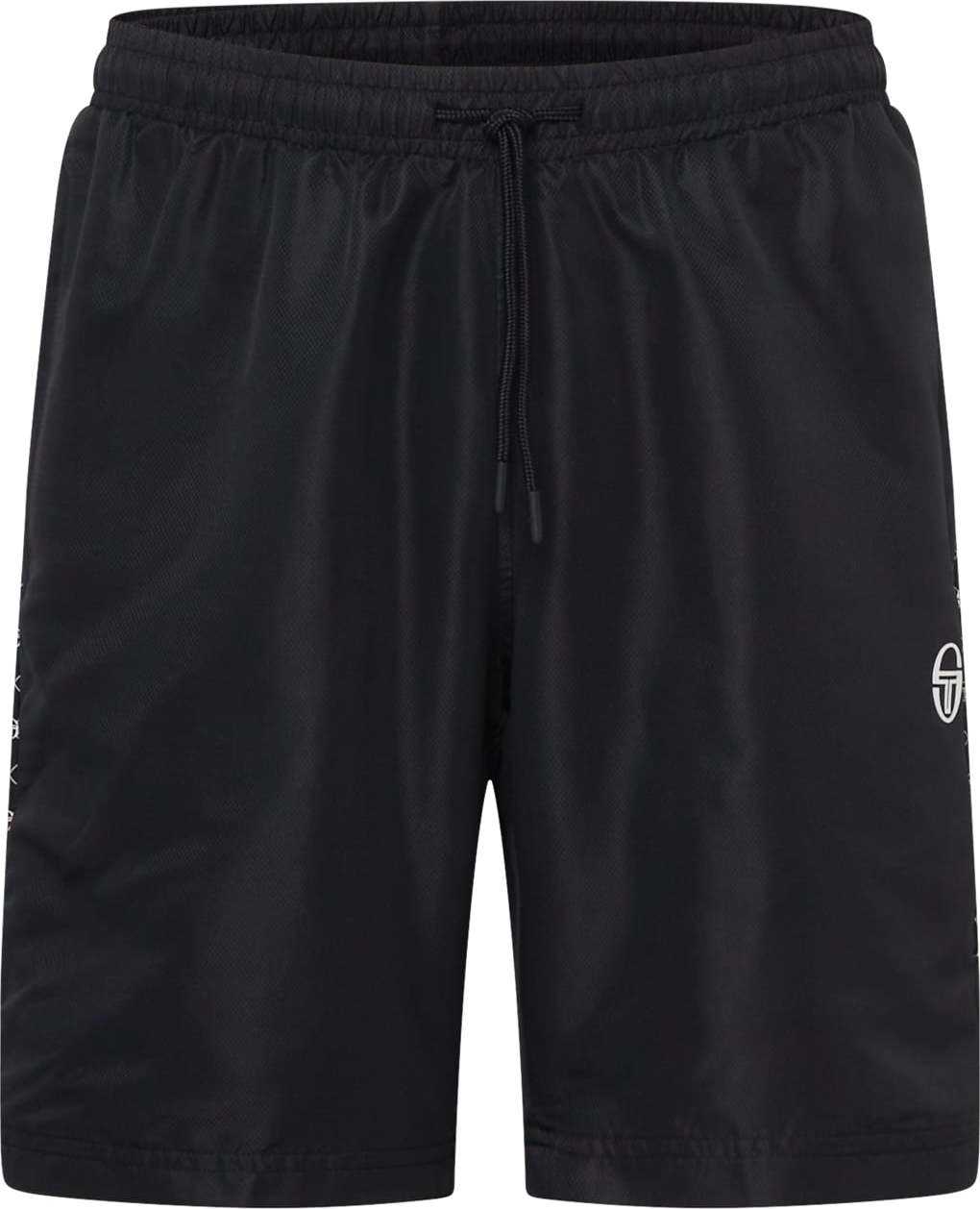 Sergio Tacchini Sportovní kalhoty 'DIAMANTE' černá / bílá
