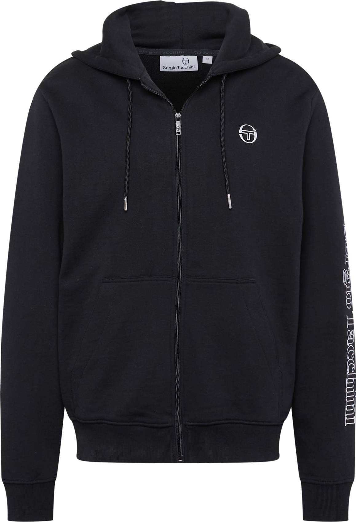 Sergio Tacchini Sportovní mikina černá / bílá