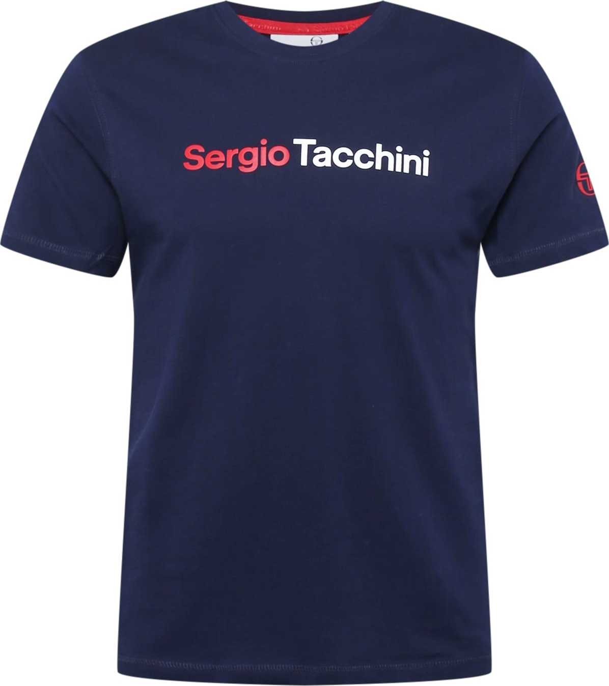 Sergio Tacchini Tričko 'ROBIN' námořnická modř / červená / bílá