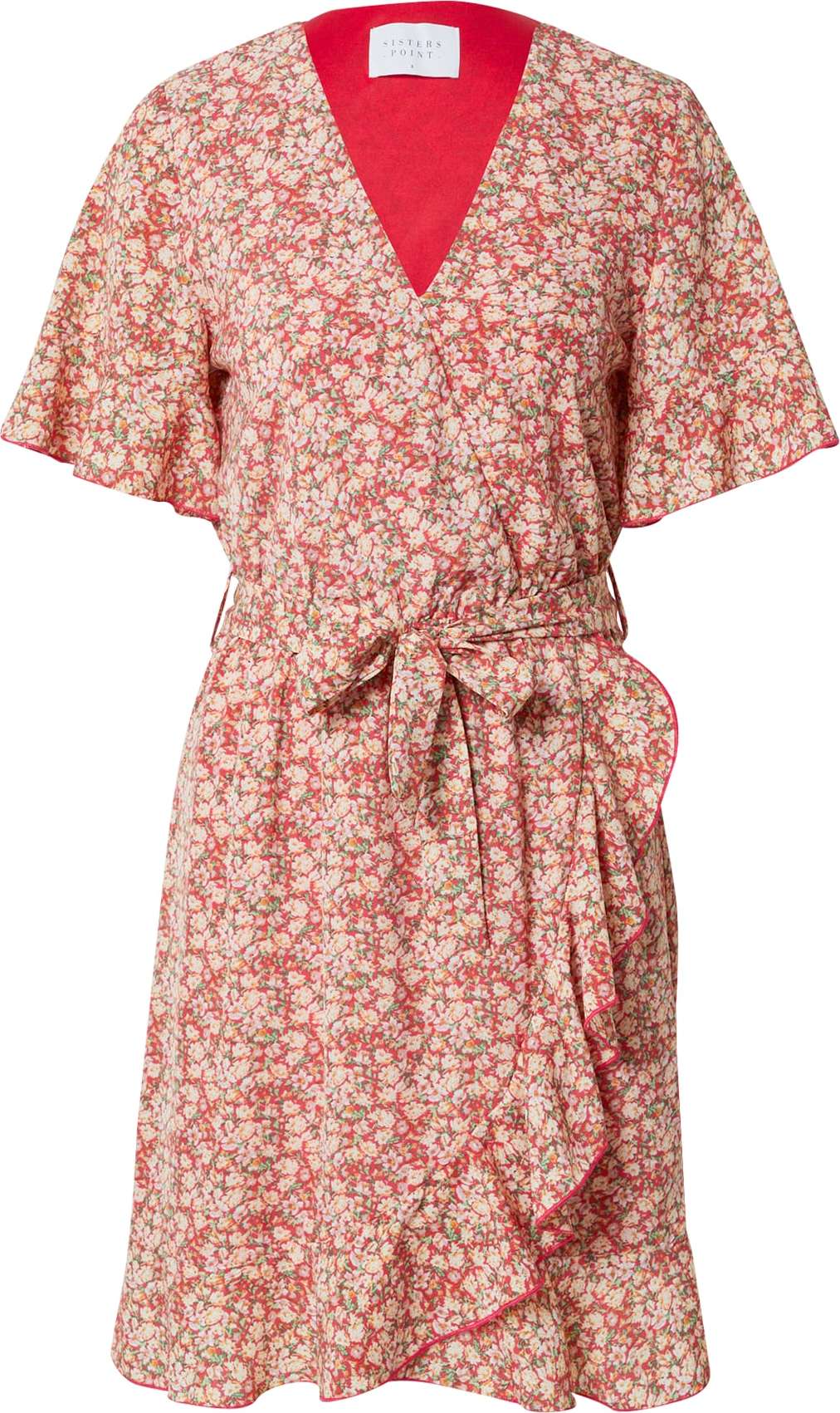 SISTERS POINT Letní šaty 'NEW GRETO' mix barev / červená