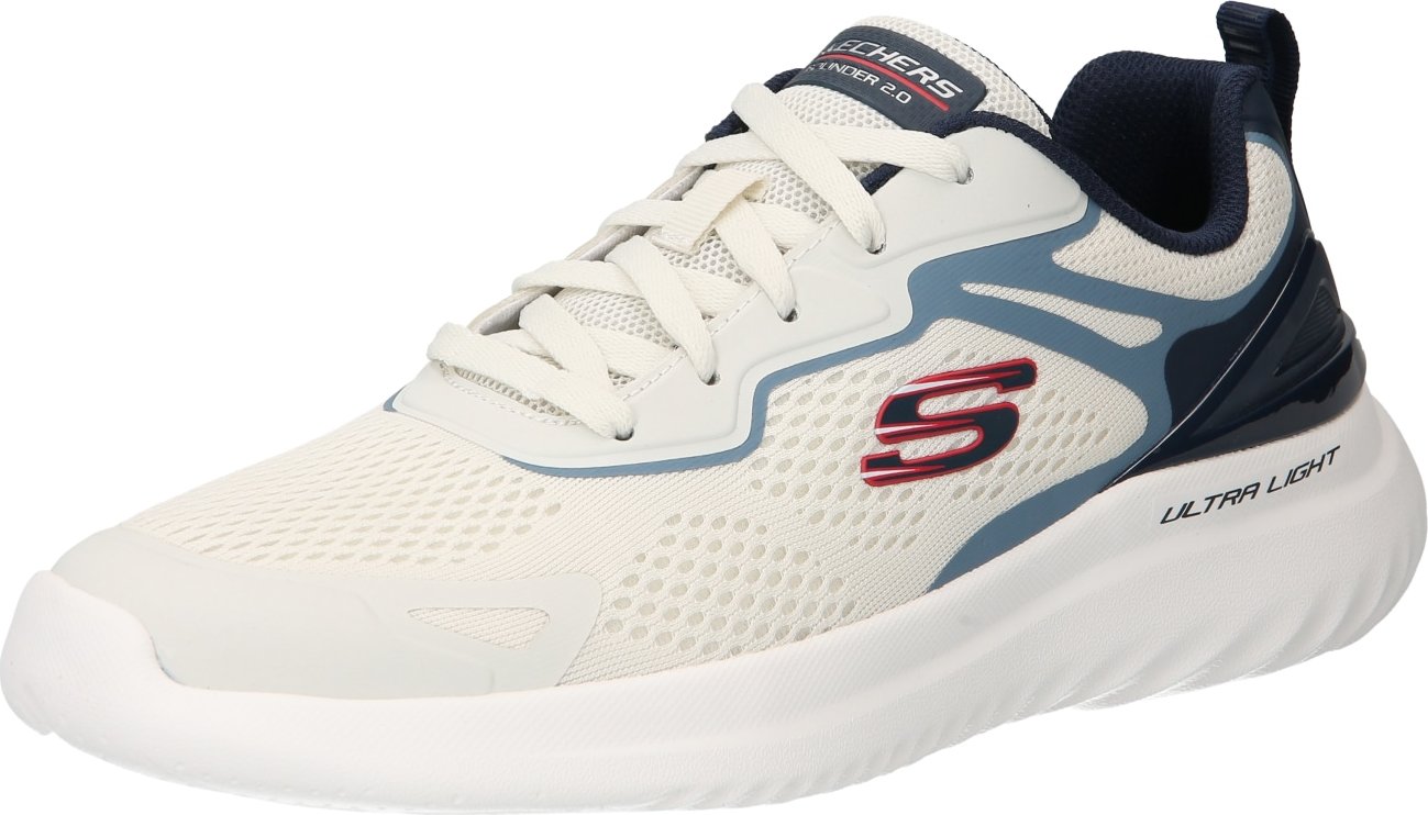 SKECHERS Tenisky modrá / námořnická modř / červená / bílá