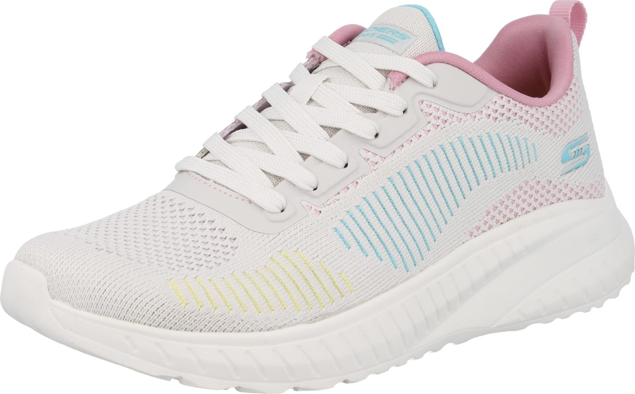 SKECHERS Tenisky světlemodrá / žlutá / růžová / bílá