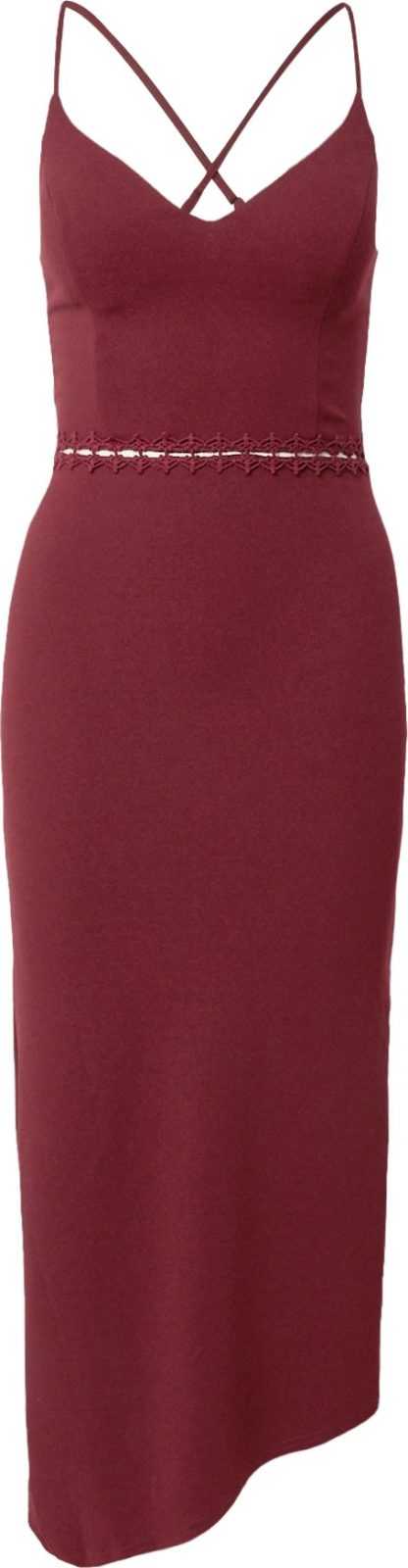 Skirt & Stiletto Šaty 'ROMA' vínově červená