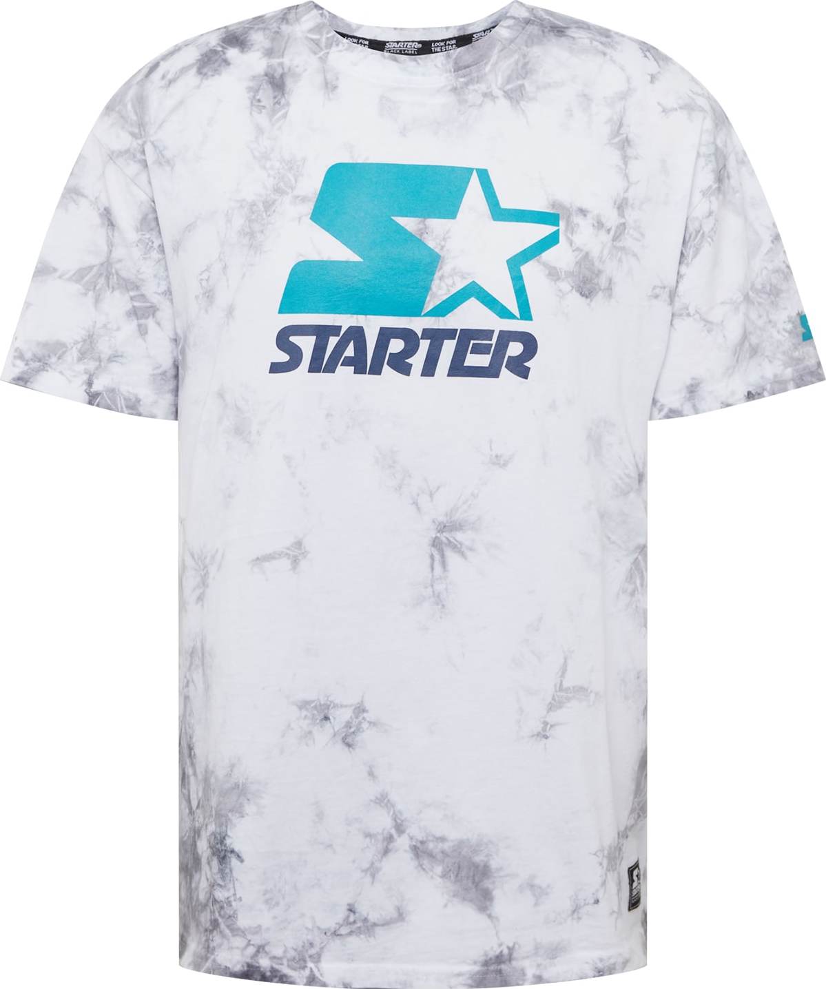 Starter Black Label Tričko námořnická modř / tyrkysová / stříbrně šedá / bílá