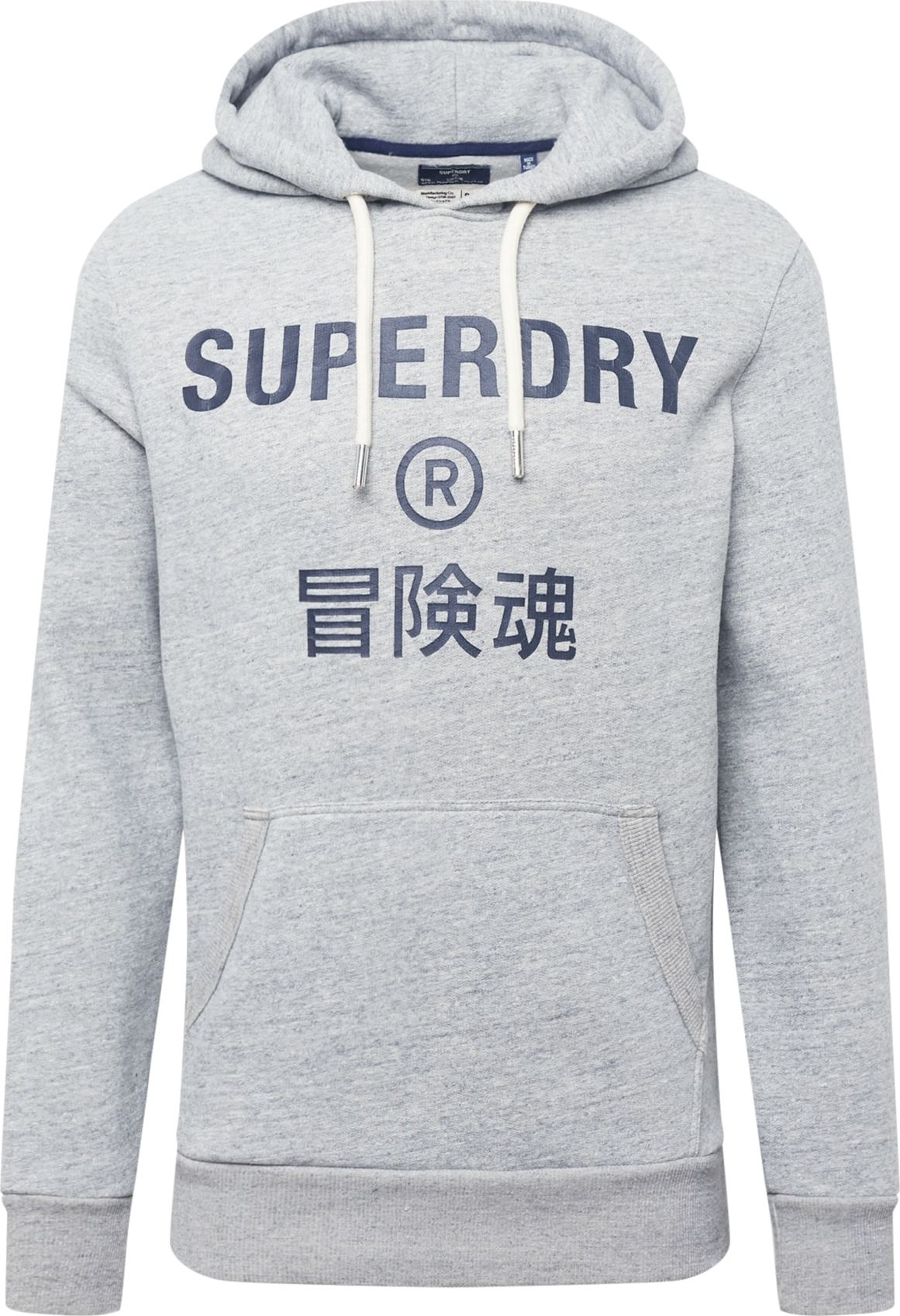 Superdry Mikina 'Vintage Corporation' šedý melír / černá