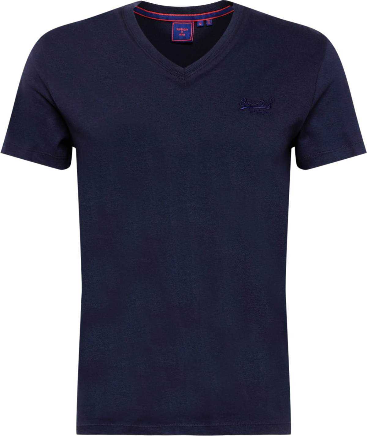 Superdry Tričko námořnická modř