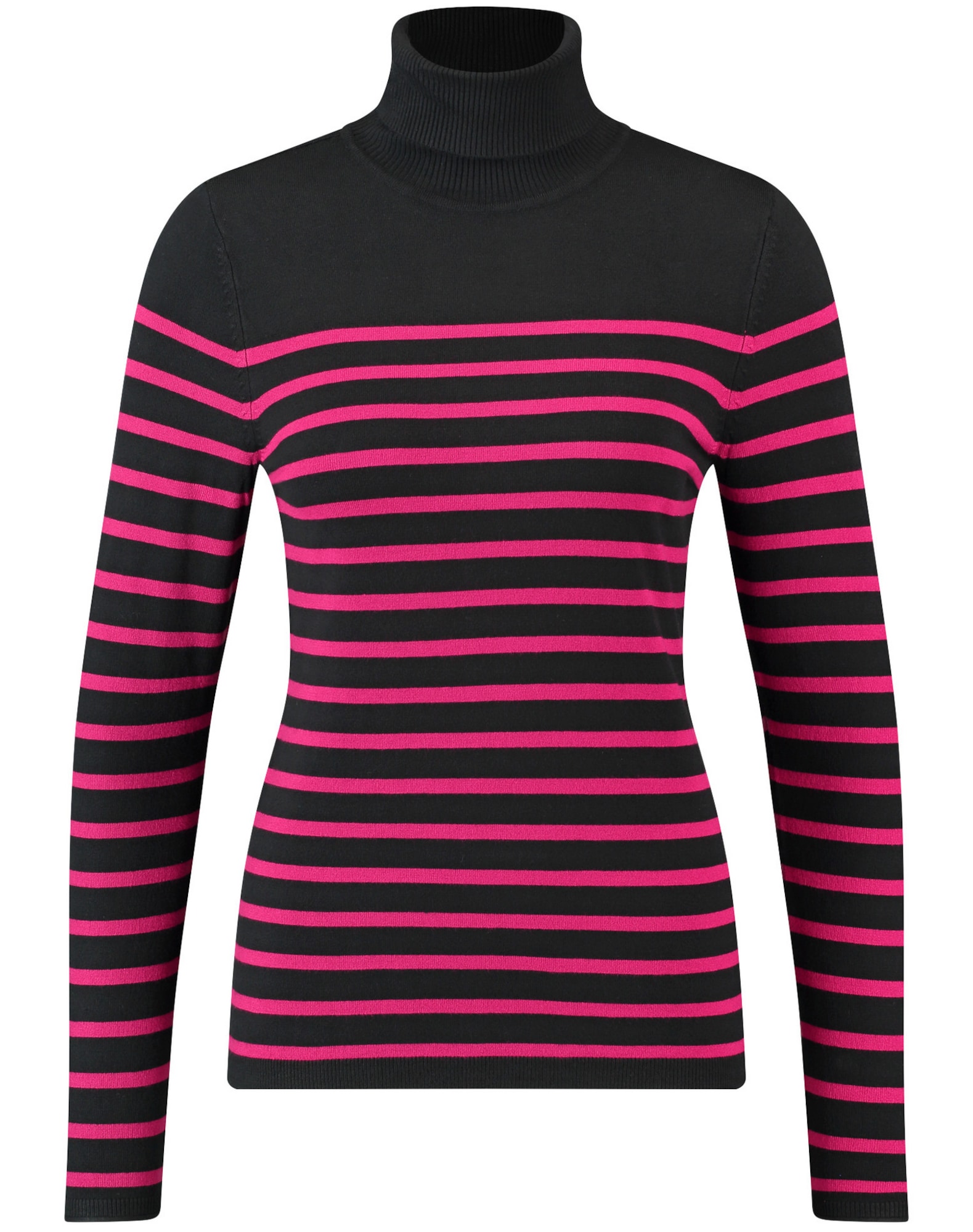 TAIFUN Svetr pink / černá