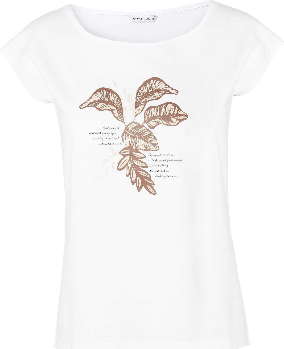 TATUUM Tričko 'AMANDA 1' béžová / bílá