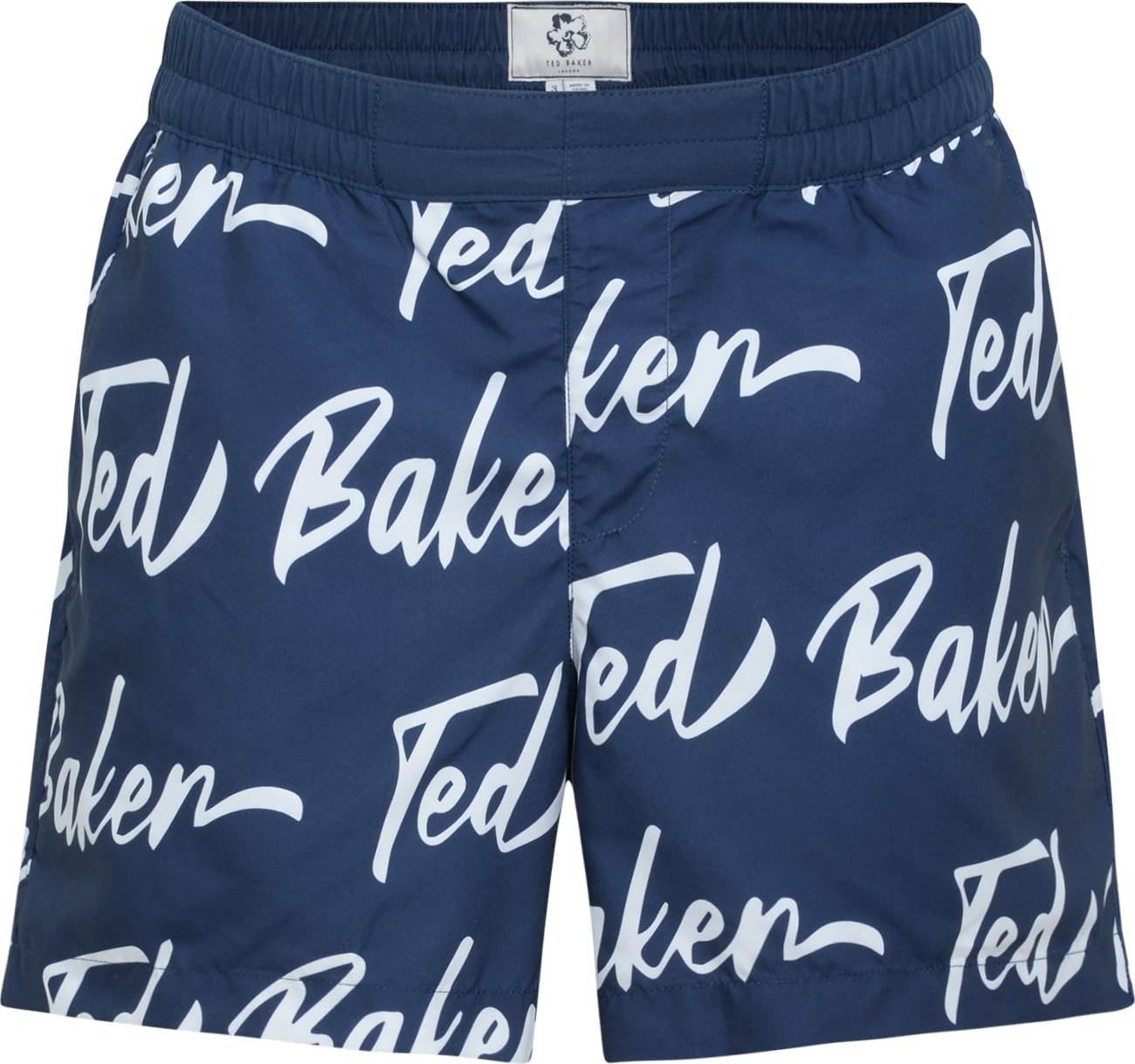 Ted Baker Plavecké šortky 'RISEDAL' námořnická modř / bílá