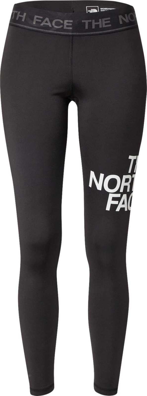 THE NORTH FACE Outdoorové kalhoty černá / bílá