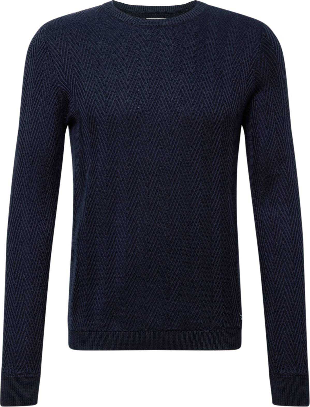 TOM TAILOR DENIM Svetr tmavě modrá