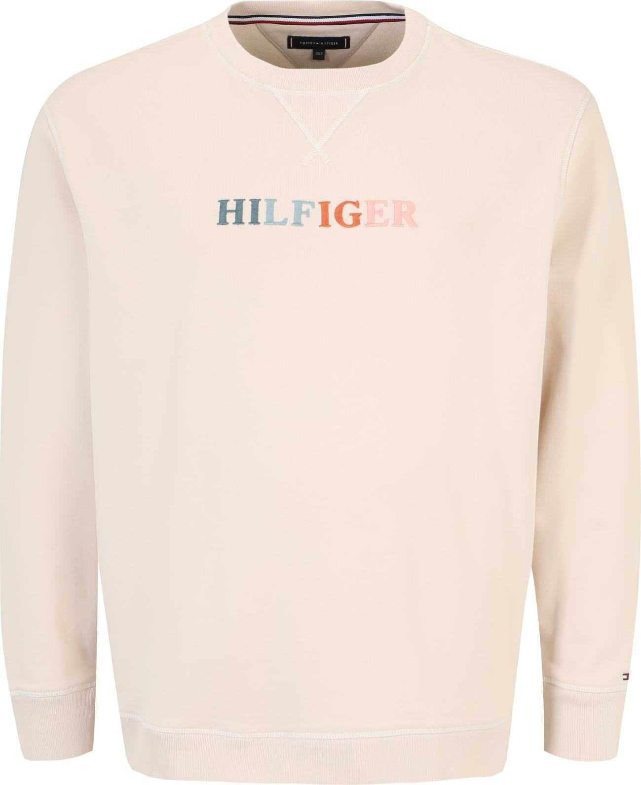 Tommy Hilfiger Big & Tall Mikina modrá / světlemodrá / červená / přírodní bílá