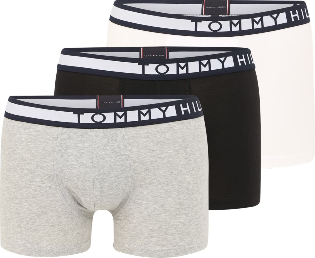 Tommy Hilfiger Underwear Boxerky šedá / černá / bílá