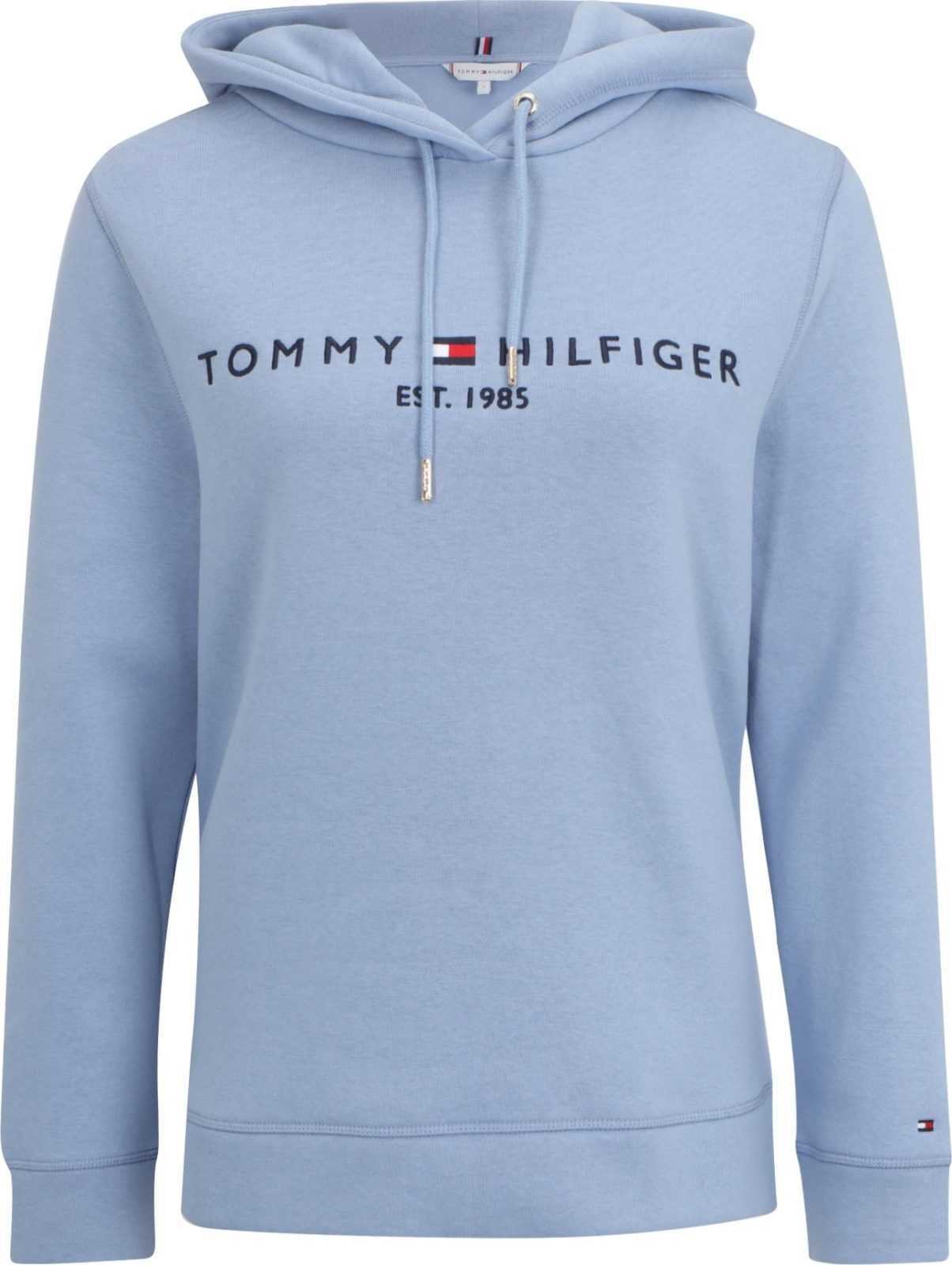 TOMMY HILFIGER Mikina noční modrá / světlemodrá / červená / bílá