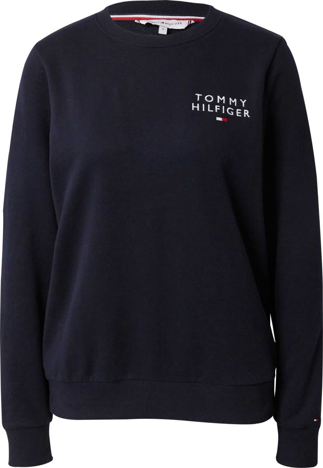 TOMMY HILFIGER Mikina tmavě modrá / červená / bílá