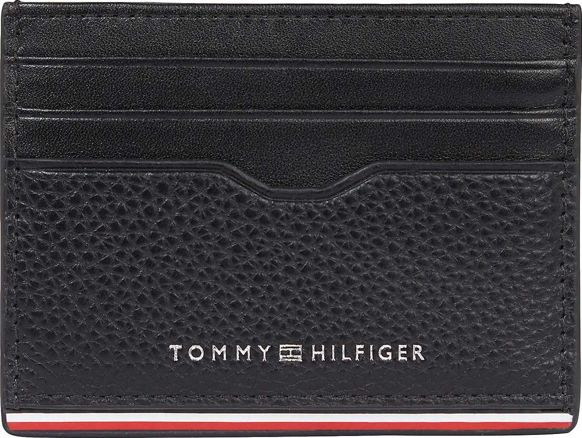 TOMMY HILFIGER Peněženka červená / černá / stříbrná / bílá