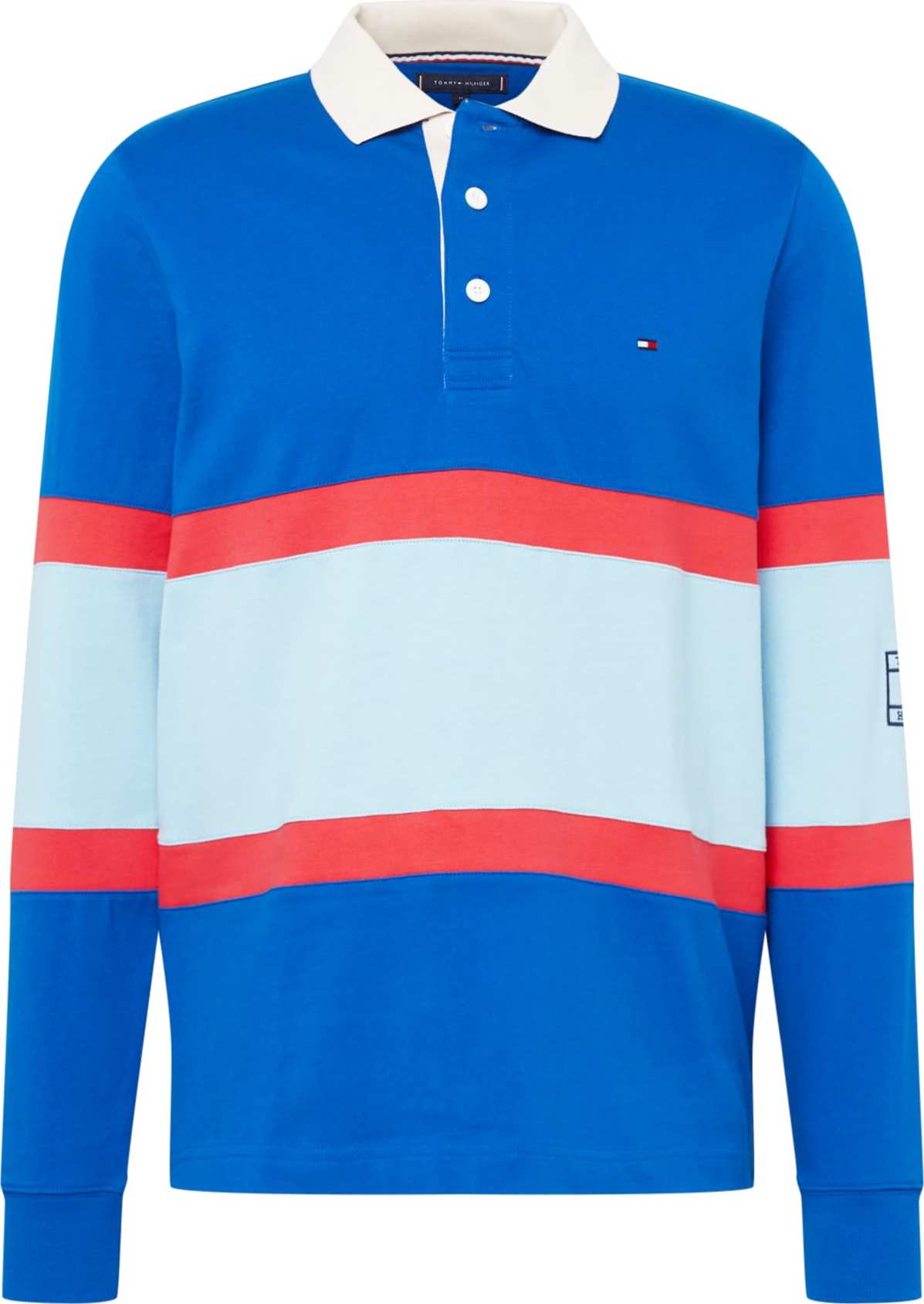 TOMMY HILFIGER Tričko královská modrá / nebeská modř / červená / bílá