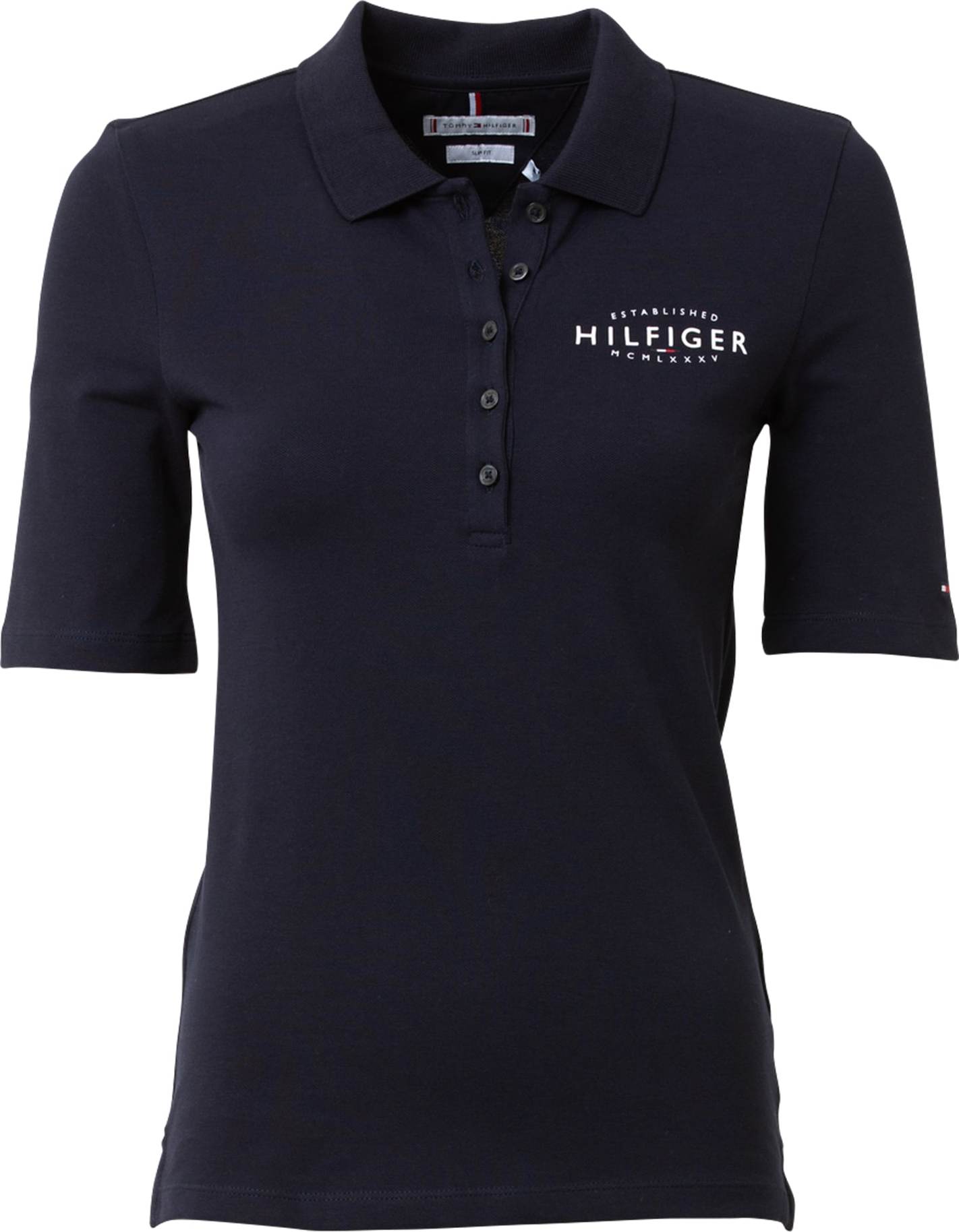 TOMMY HILFIGER Tričko marine modrá / červená / bílá