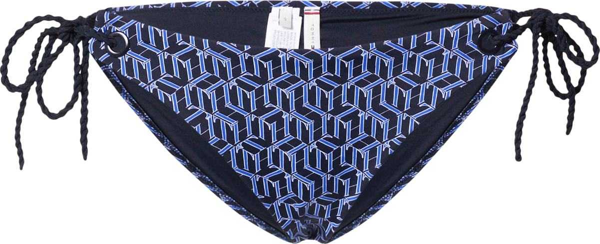 Tommy Hilfiger Underwear Spodní díl plavek modrá / tmavě modrá / bílá