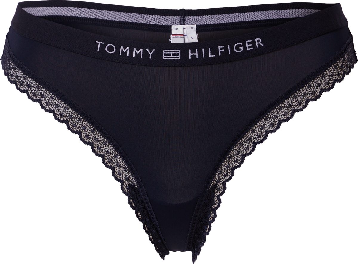 Tommy Hilfiger Underwear Tanga námořnická modř / bílá