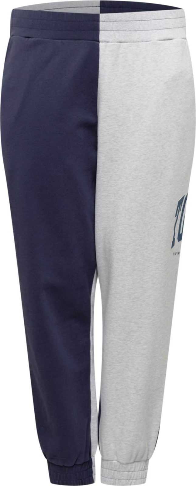 Tommy Jeans Curve Kalhoty marine modrá / chladná modrá / šedý melír