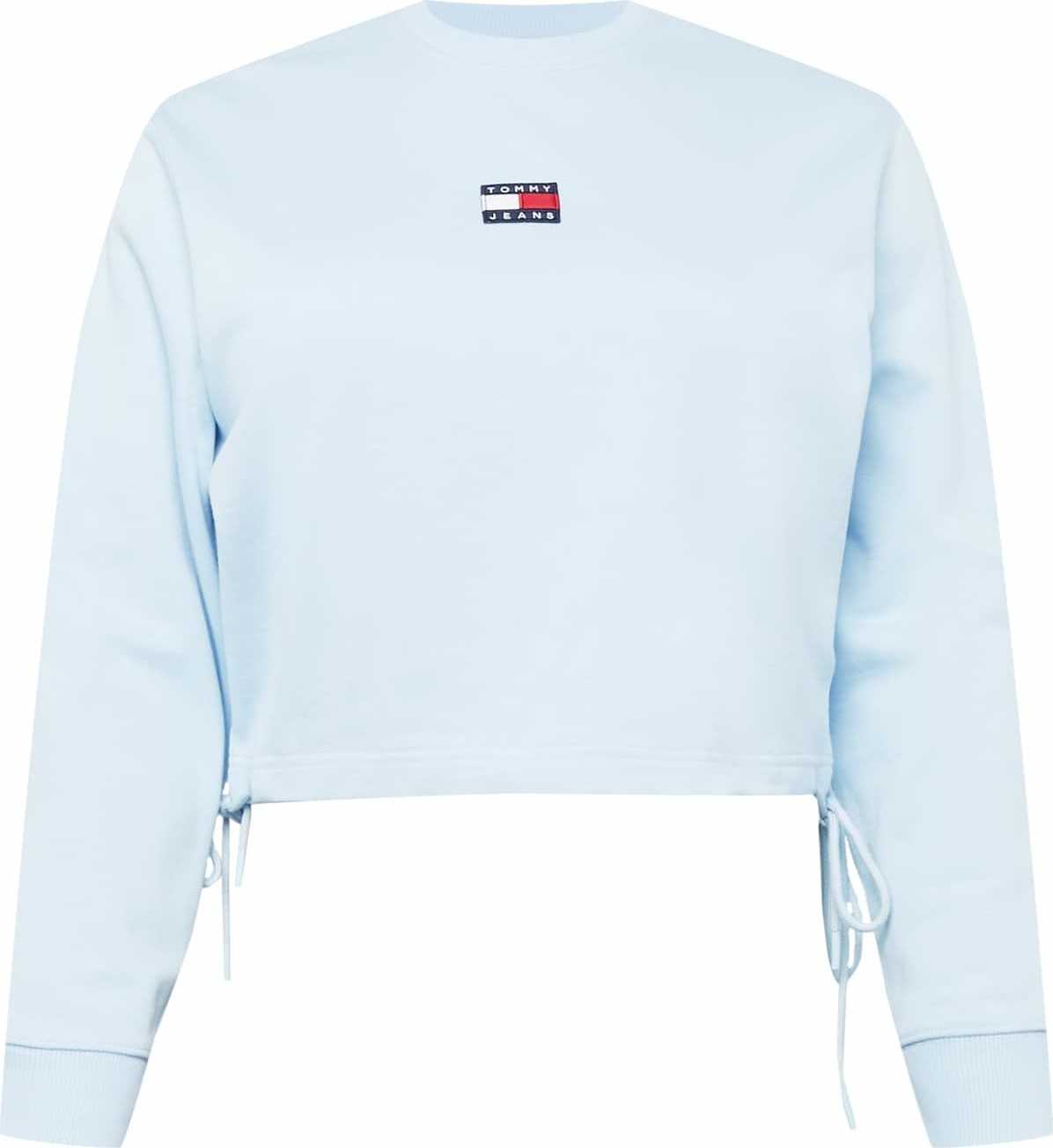 Tommy Jeans Curve Mikina světlemodrá / mix barev