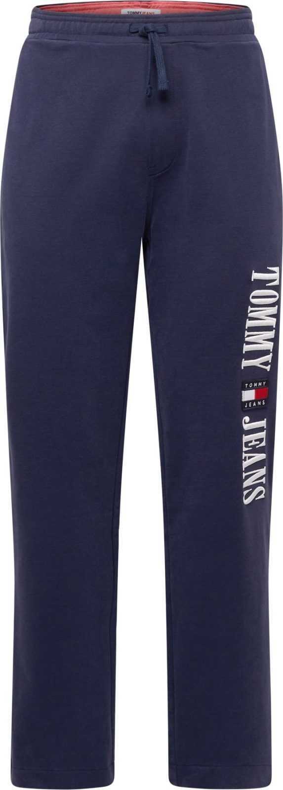 Tommy Jeans Kalhoty námořnická modř / červená / bílá