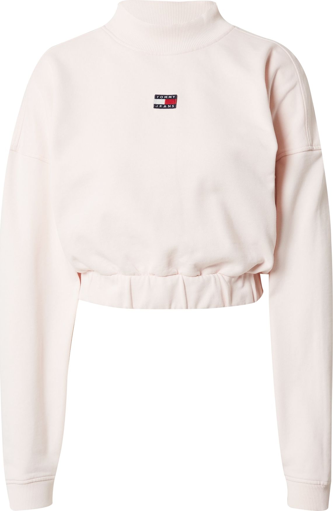 Tommy Jeans Mikina námořnická modř / pastelově růžová / červená / offwhite