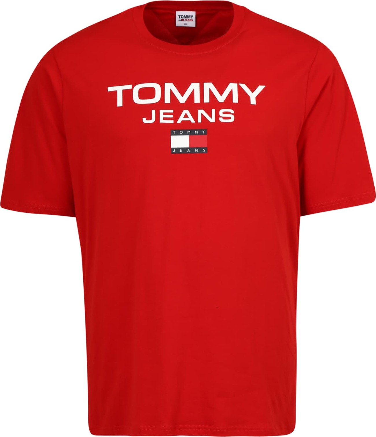 Tommy Jeans Plus Tričko námořnická modř / červená / bílá