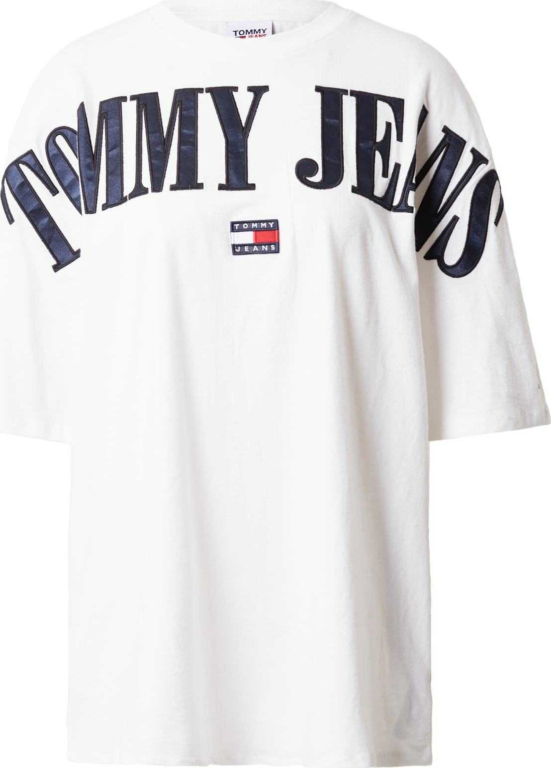 Tommy Jeans Tričko tmavě modrá / červená / bílá