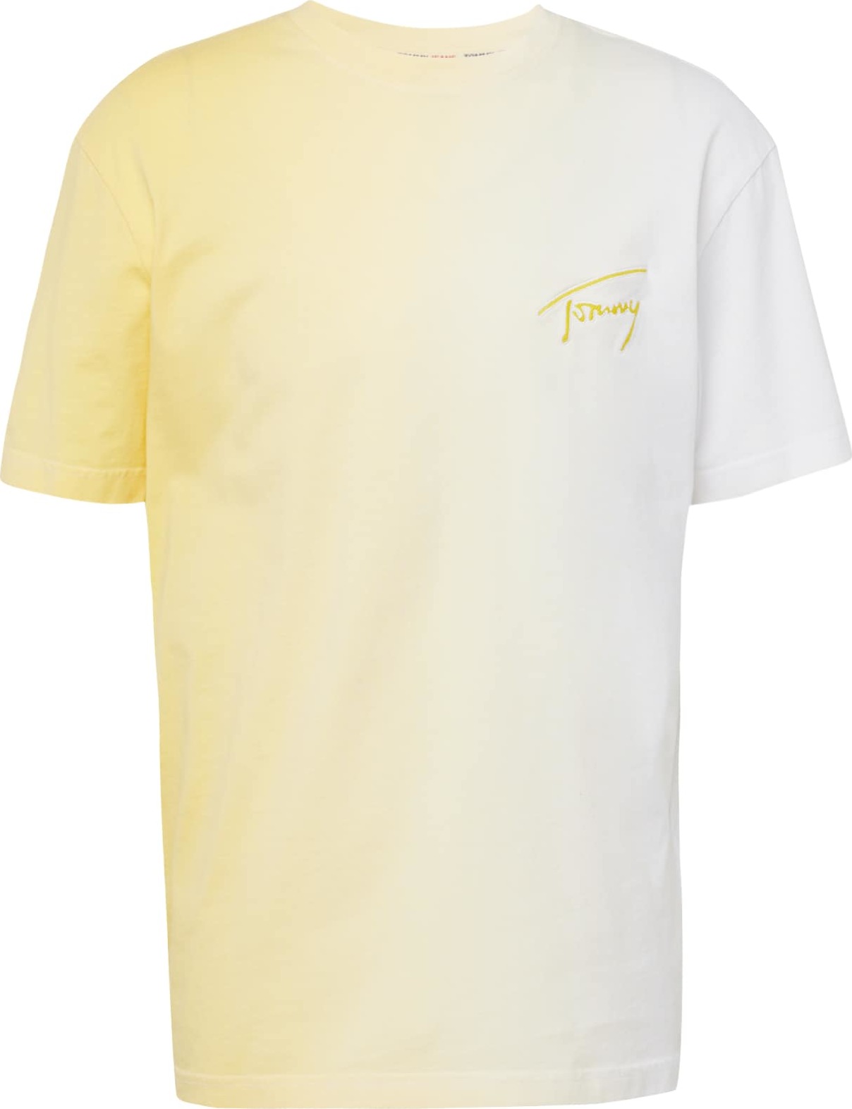 Tommy Jeans Tričko žlutá / bílá