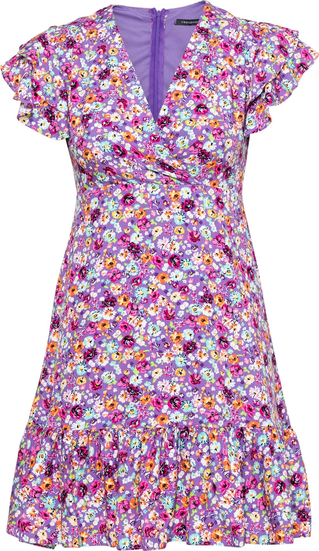 Trendyol Letní šaty fialová / mix barev