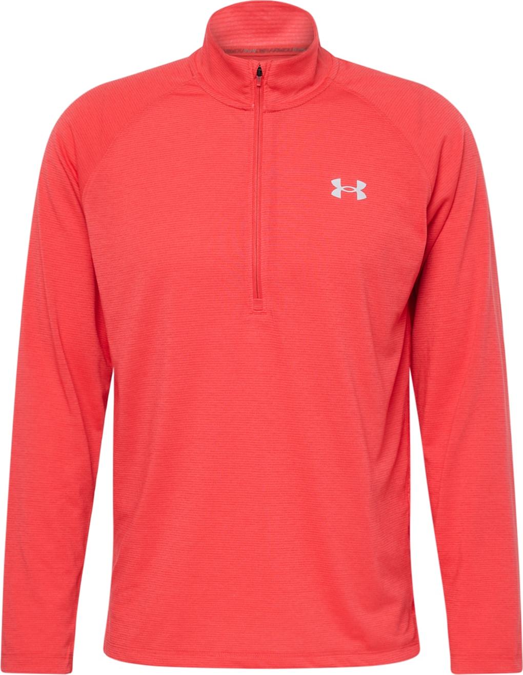 UNDER ARMOUR Funkční tričko 'Streaker' červená / bílá