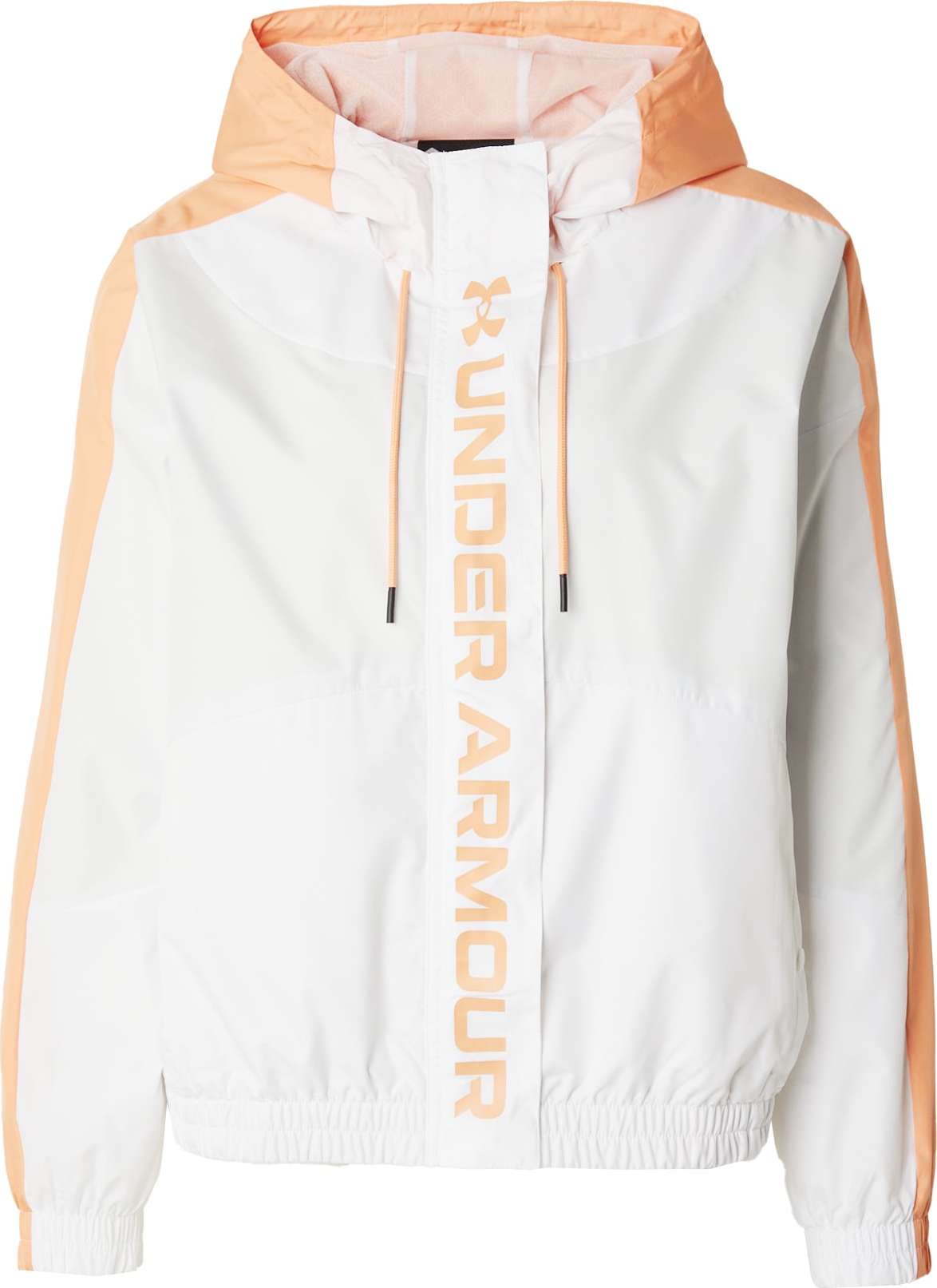 UNDER ARMOUR Sportovní bunda oranžová / bílá