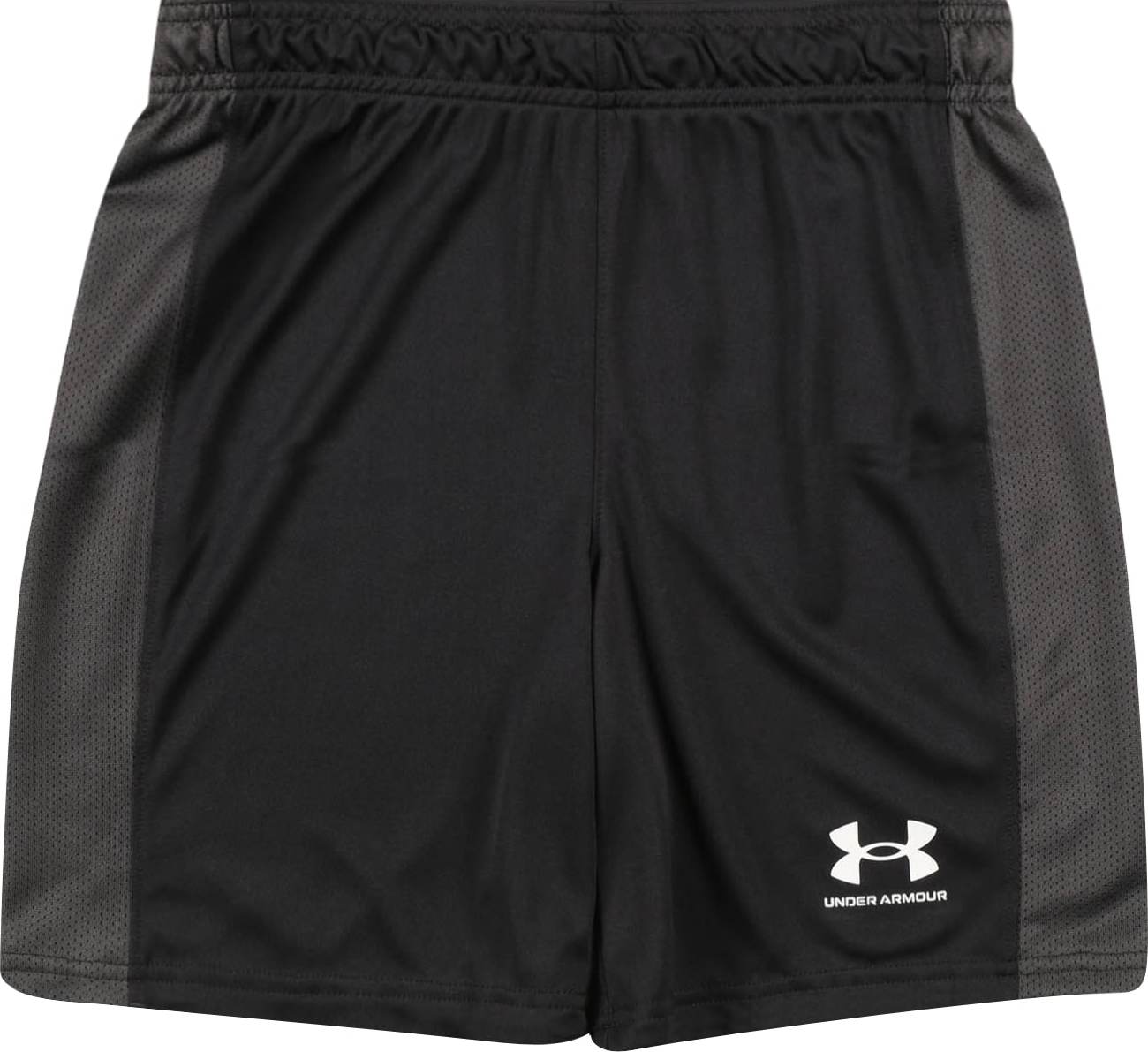 UNDER ARMOUR Sportovní kalhoty 'Challenger' šedá / černá / bílá