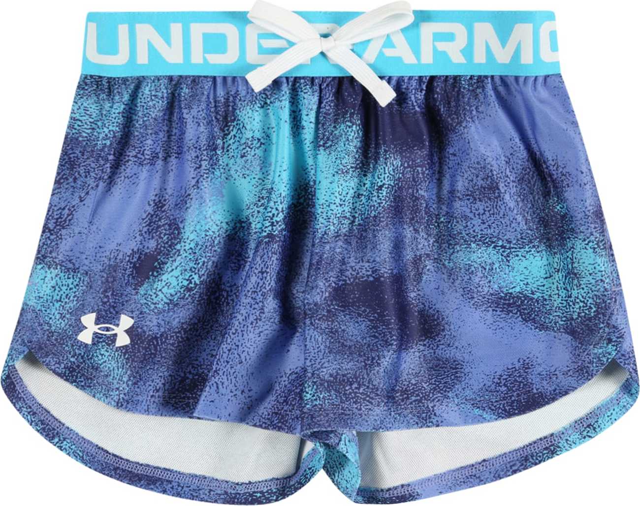 UNDER ARMOUR Sportovní kalhoty 'Play Up' modrá / světlemodrá / bílá