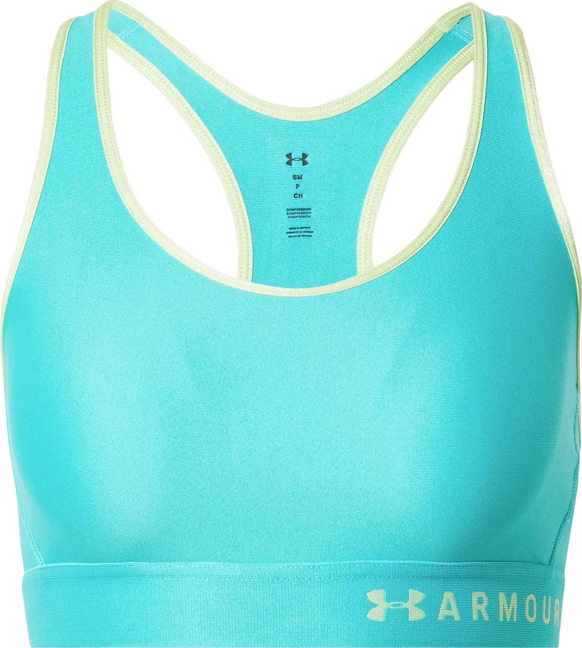 UNDER ARMOUR Sportovní podprsenka 'Armour' modrá / zelená