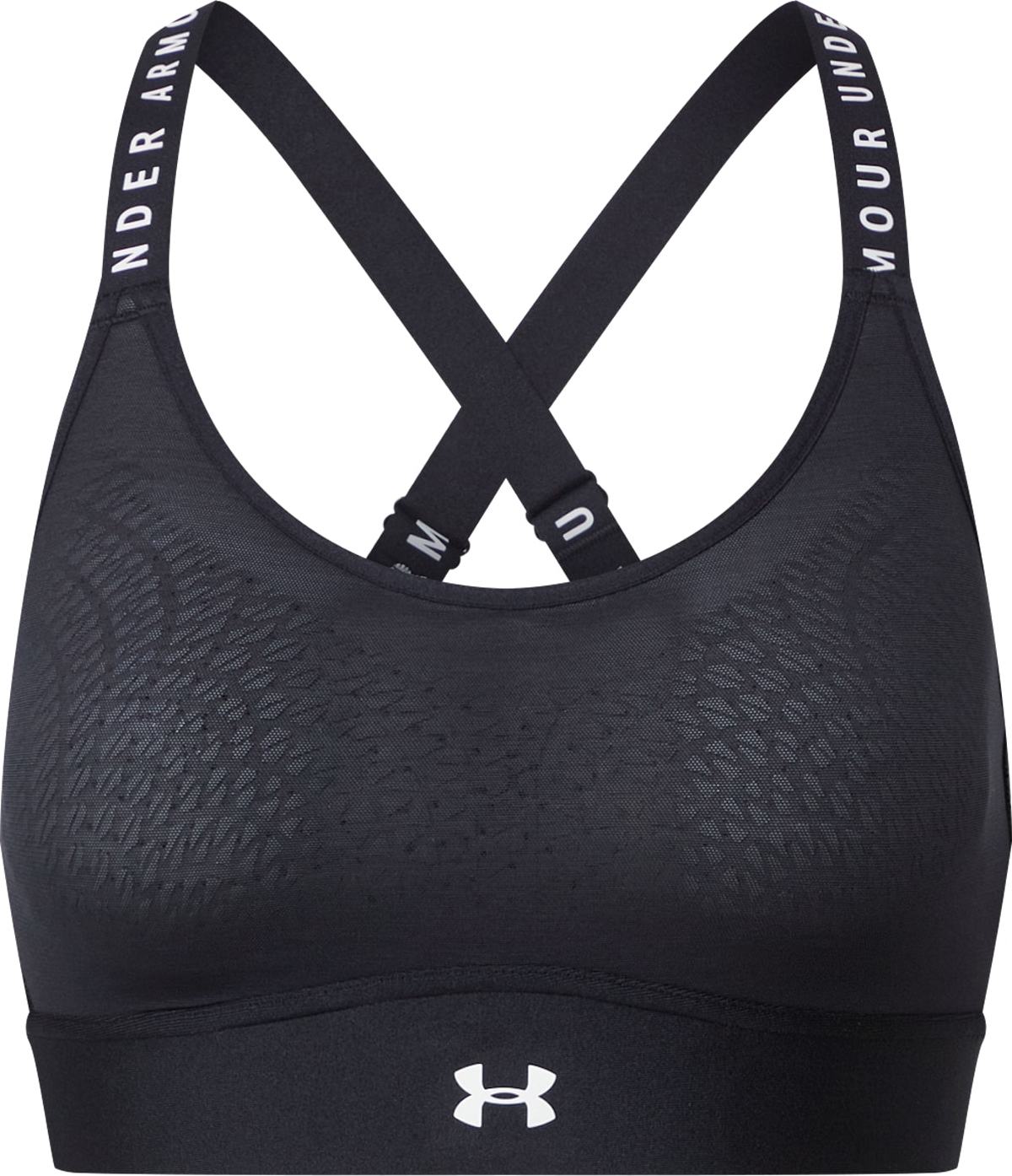 UNDER ARMOUR Sportovní podprsenka 'Infinity' černá / bílá