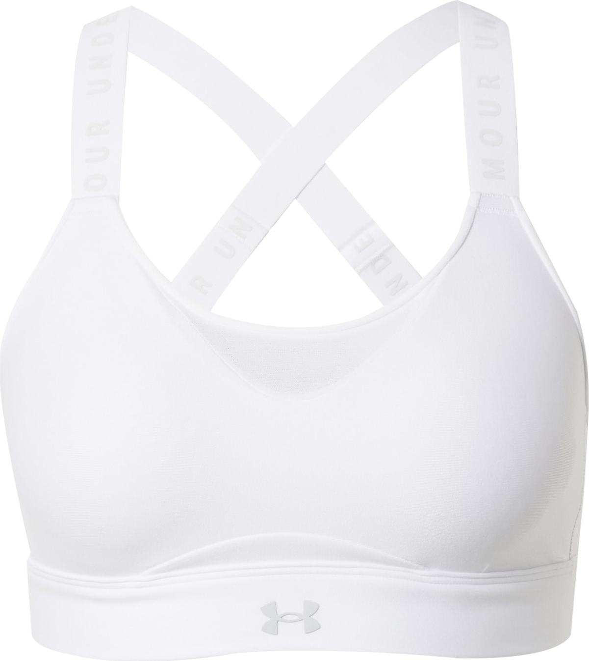 UNDER ARMOUR Sportovní podprsenka 'Infinity' stříbrně šedá / offwhite