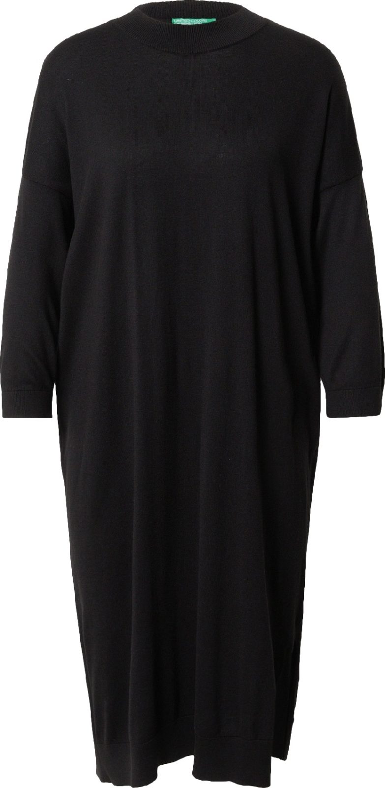 UNITED COLORS OF BENETTON Úpletové šaty černá