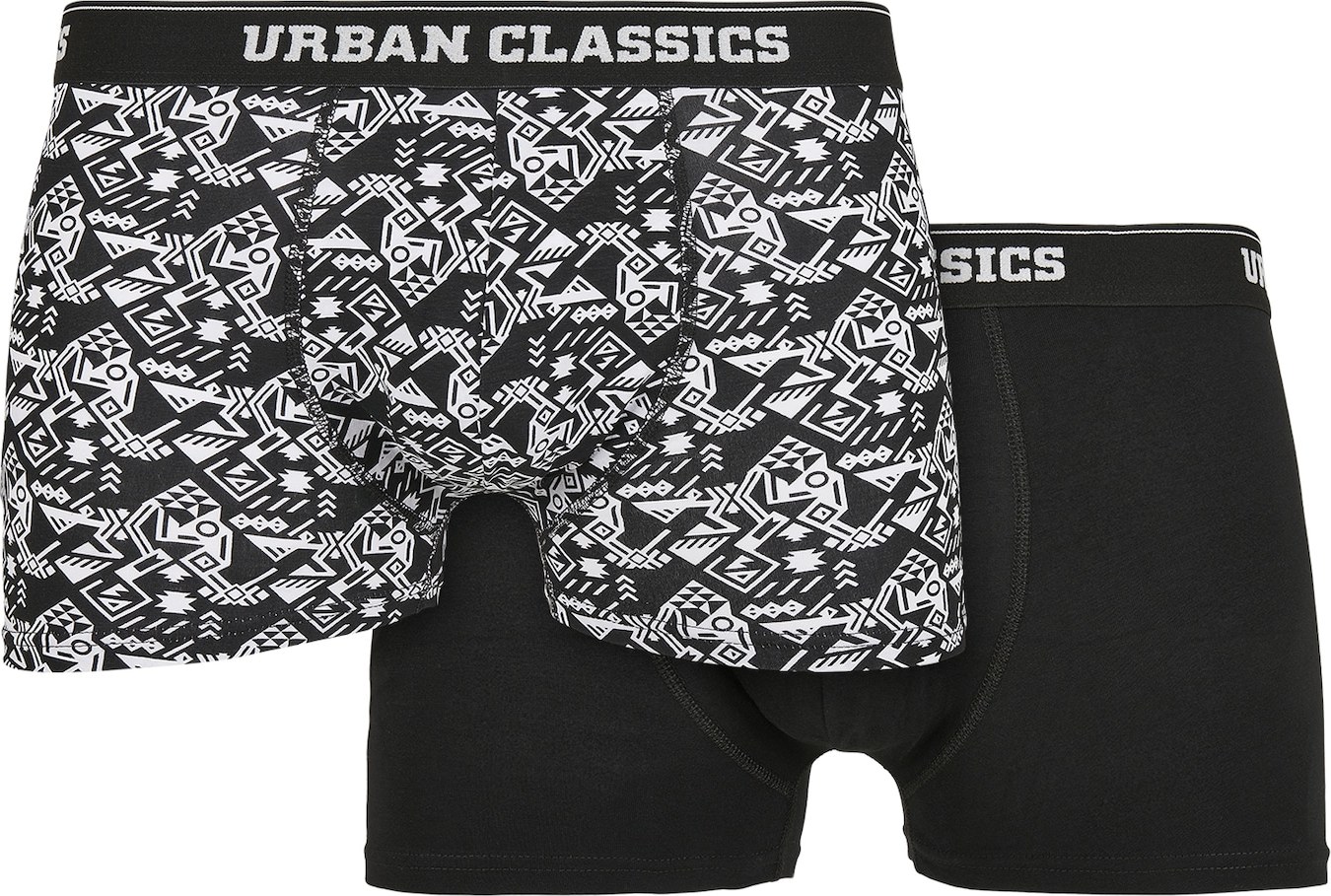 Urban Classics Boxerky černá / bílá