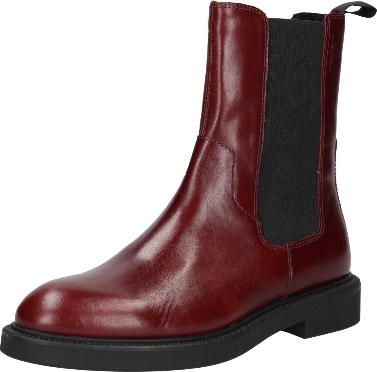 VAGABOND SHOEMAKERS Chelsea boty 'Alex' bordó / černá